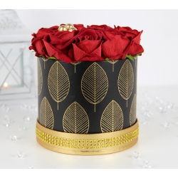 Bukiet 12x CZERWONYCH welurowych RÓŻ premium